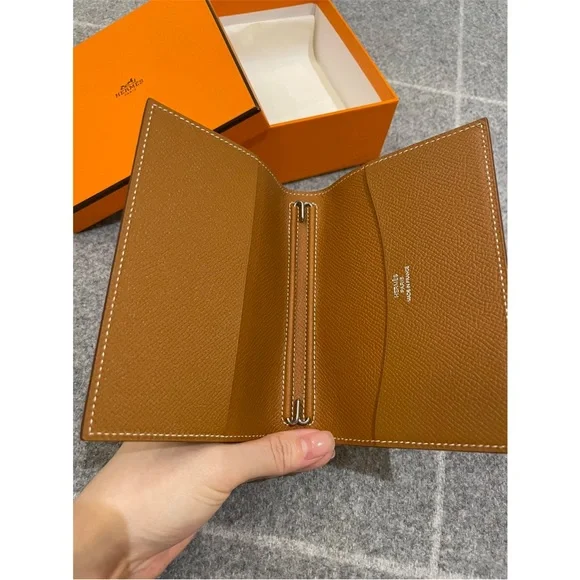 Hermes Caramel Leather Wallet
